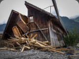 Auch die Gebäude der Palettenfabrik wurden zerstört